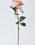 21.5" Faux Subtle Apricot Rose Bud Stem