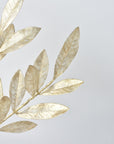 23" Faux Gold Capiz Bay Leaf Stem