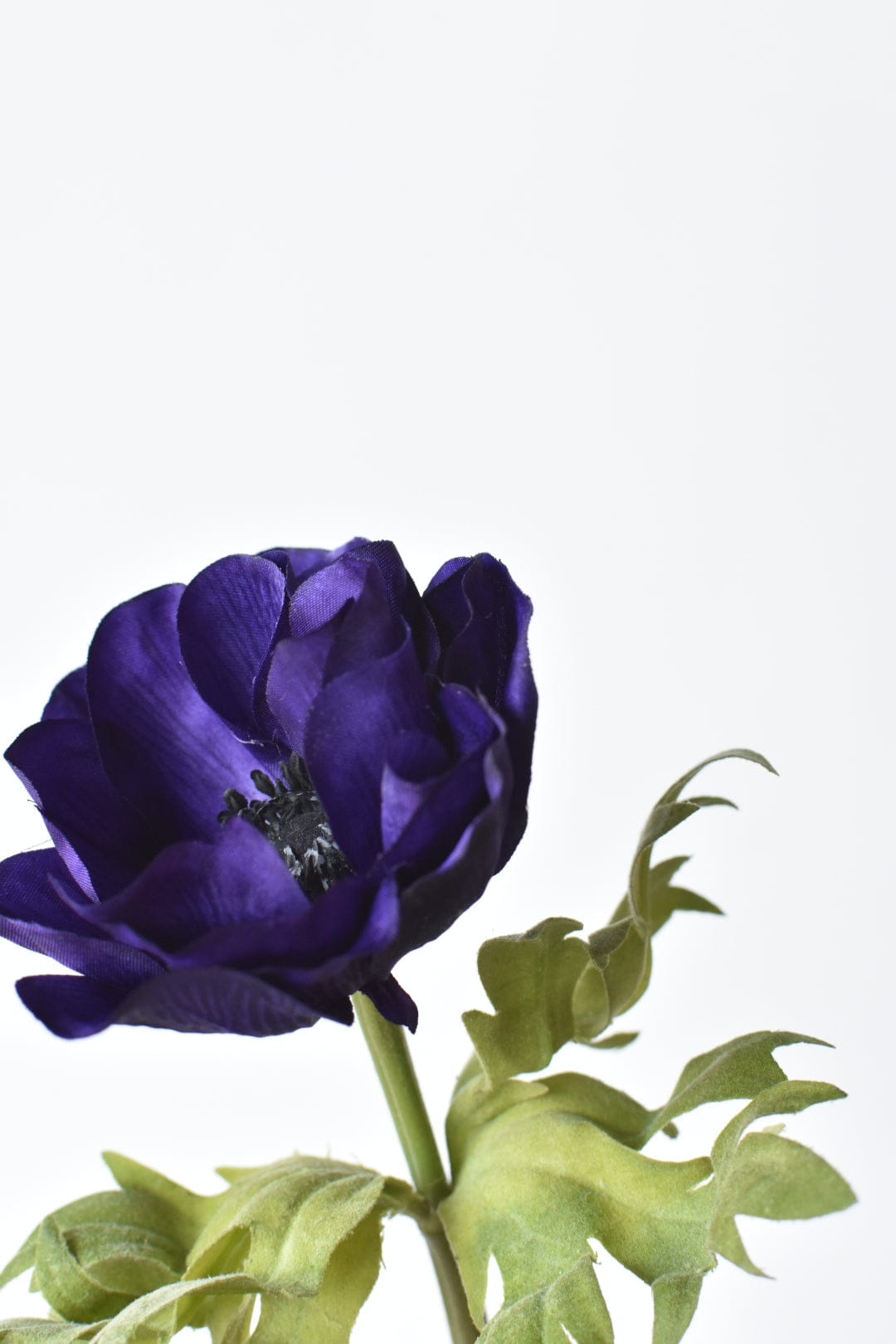 17" Faux Anemone Purple