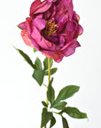 22" Faux Magenta Peony Stem