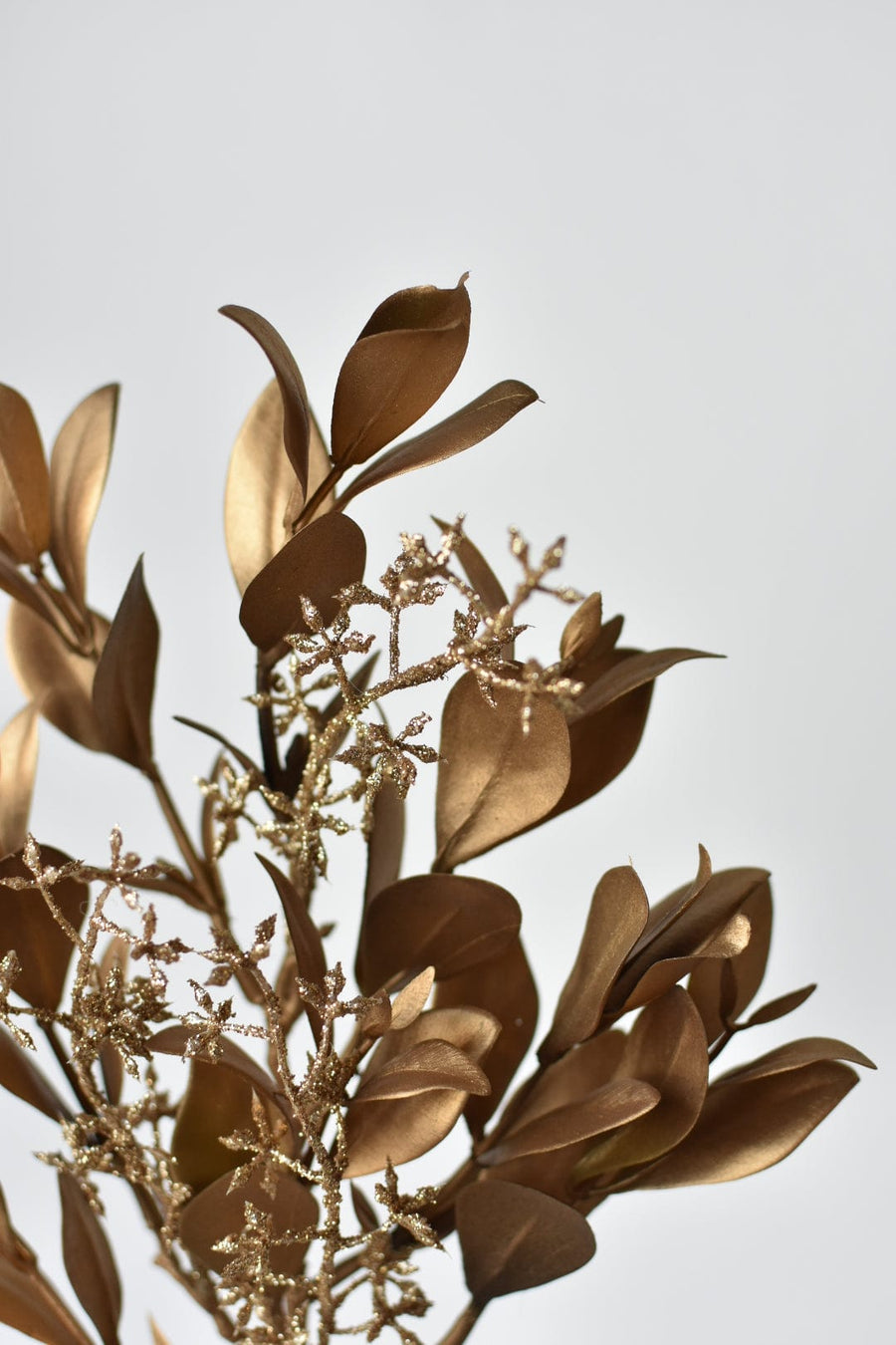 17.5" Faux Burnished Gold Leaf Stem
