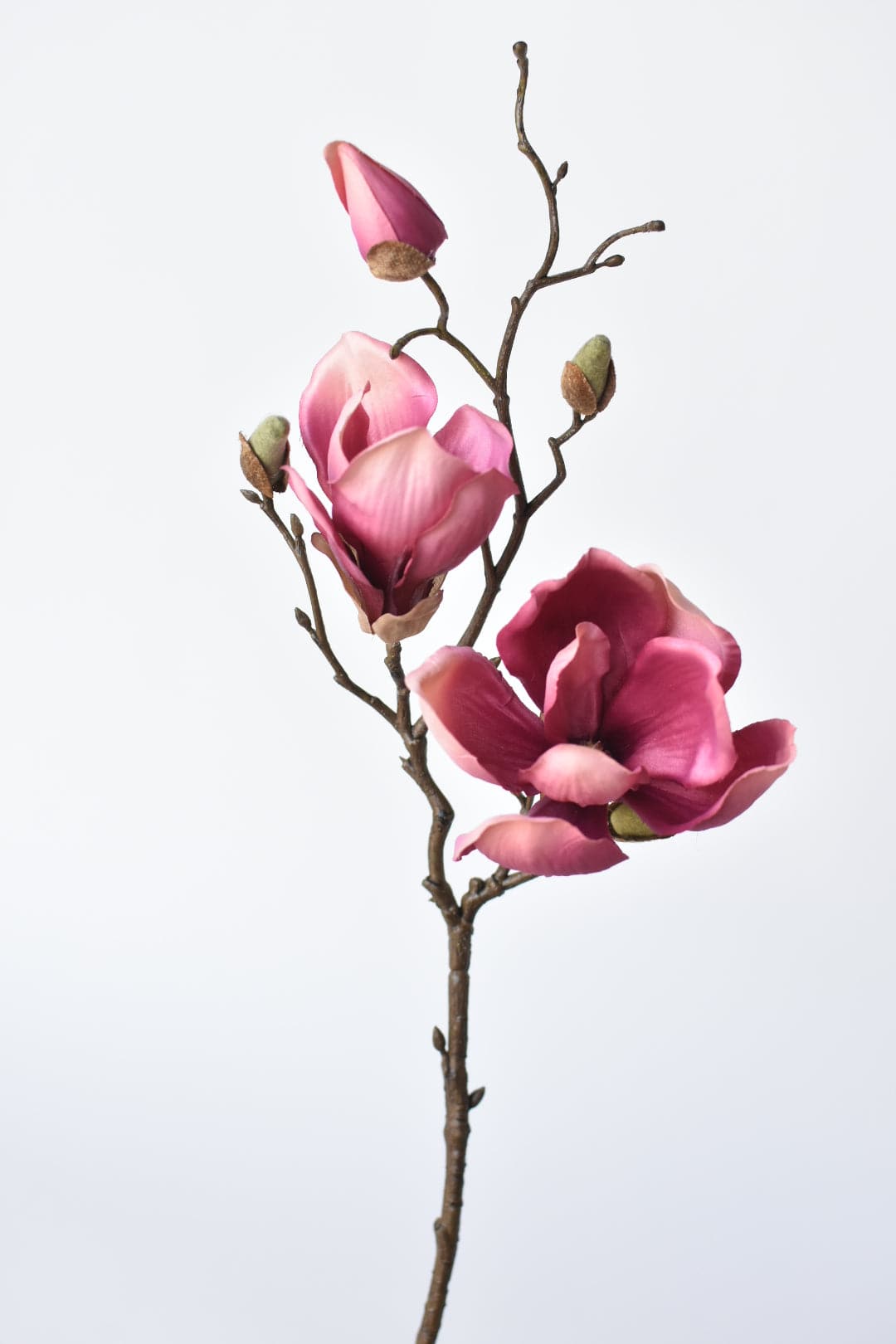 19" Faux Magnolia Stem Dark Mauve