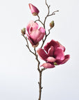19" Faux Magnolia Stem Dark Mauve