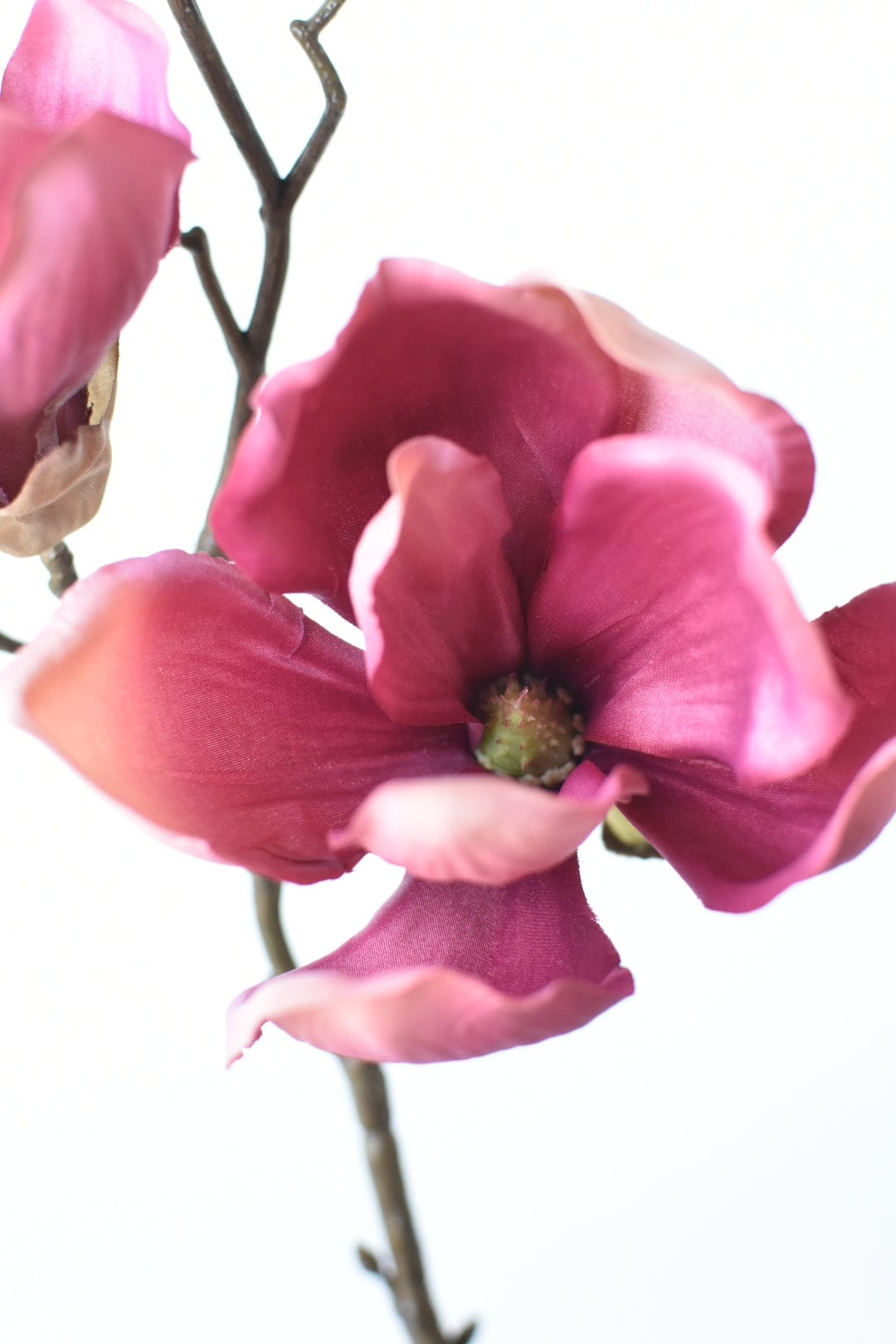 19" Faux Magnolia Stem Dark Mauve