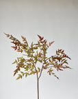 40" Faux Nandina Fall Foliage - Green/Burgundy