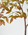 40" Faux Nandina Fall Foliage - Green/Burgundy