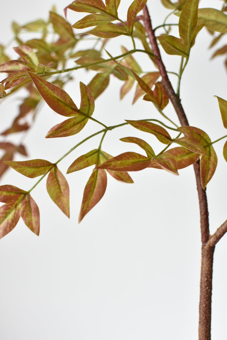 40" Faux Nandina Fall Foliage - Green/Burgundy