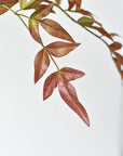 40" Faux Nandina Fall Foliage - Green/Burgundy