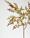 40" Faux Nandina Fall Foliage - Green/Burgundy