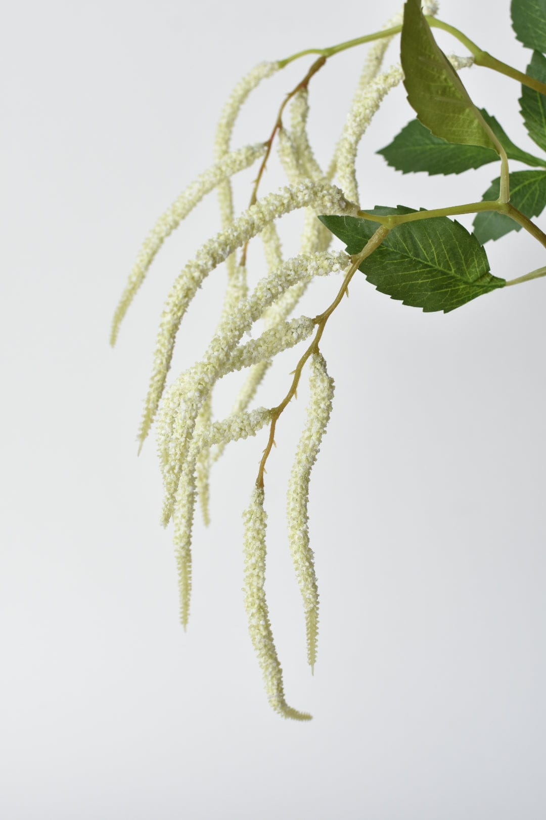 36" Faux White Amaranthus Stem