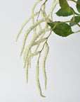 36" Faux White Amaranthus Stem