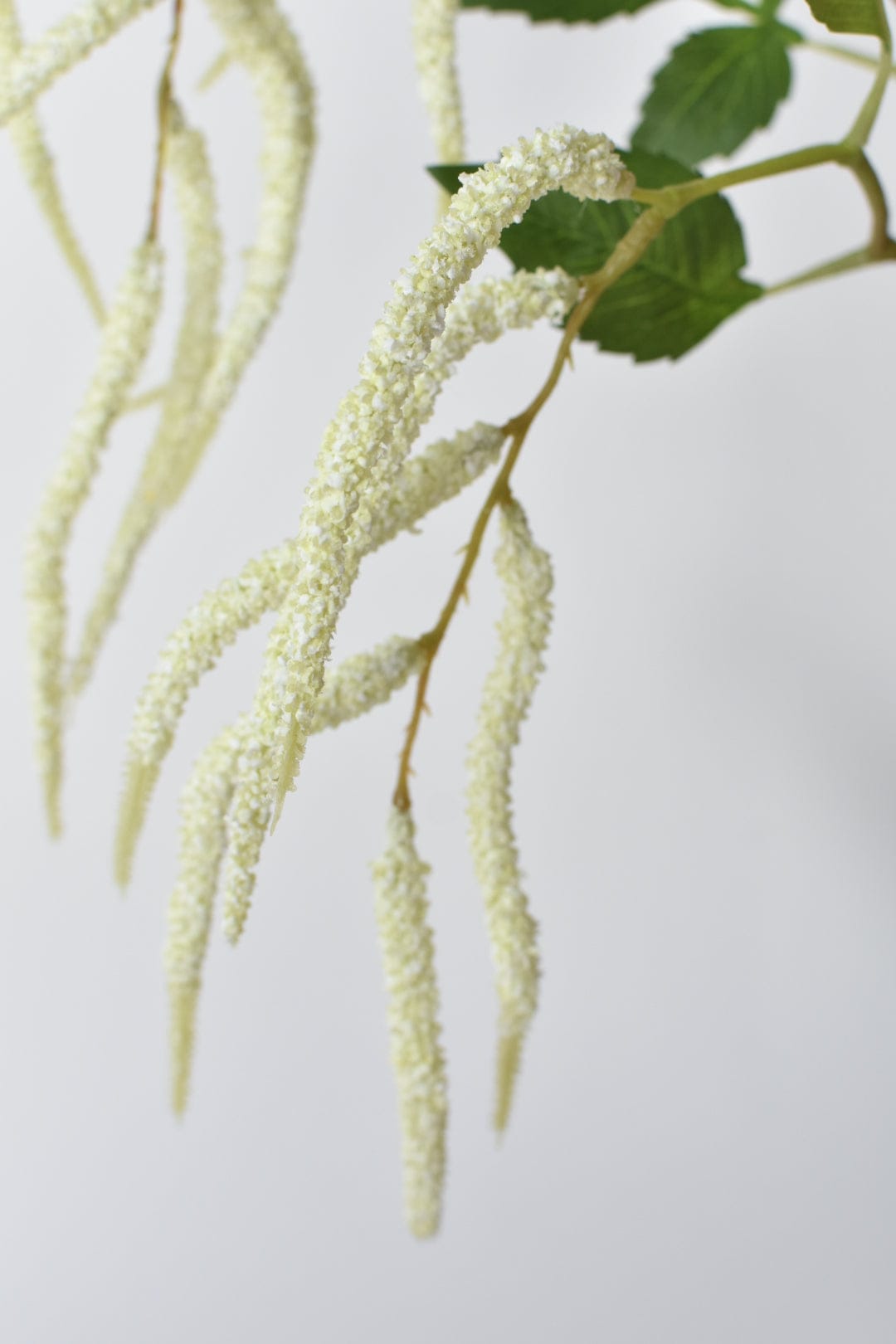 36" Faux White Amaranthus Stem
