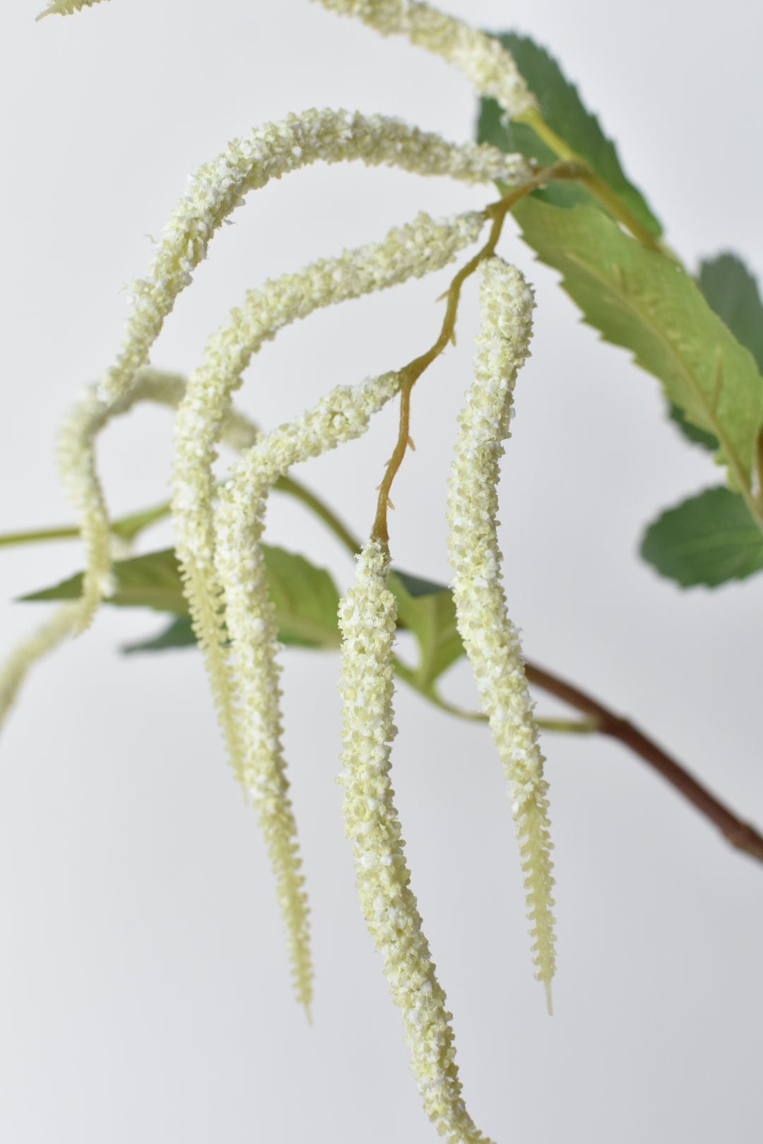 36" Faux White Amaranthus Stem