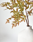 40" Faux Nandina Fall Foliage - Green/Burgundy