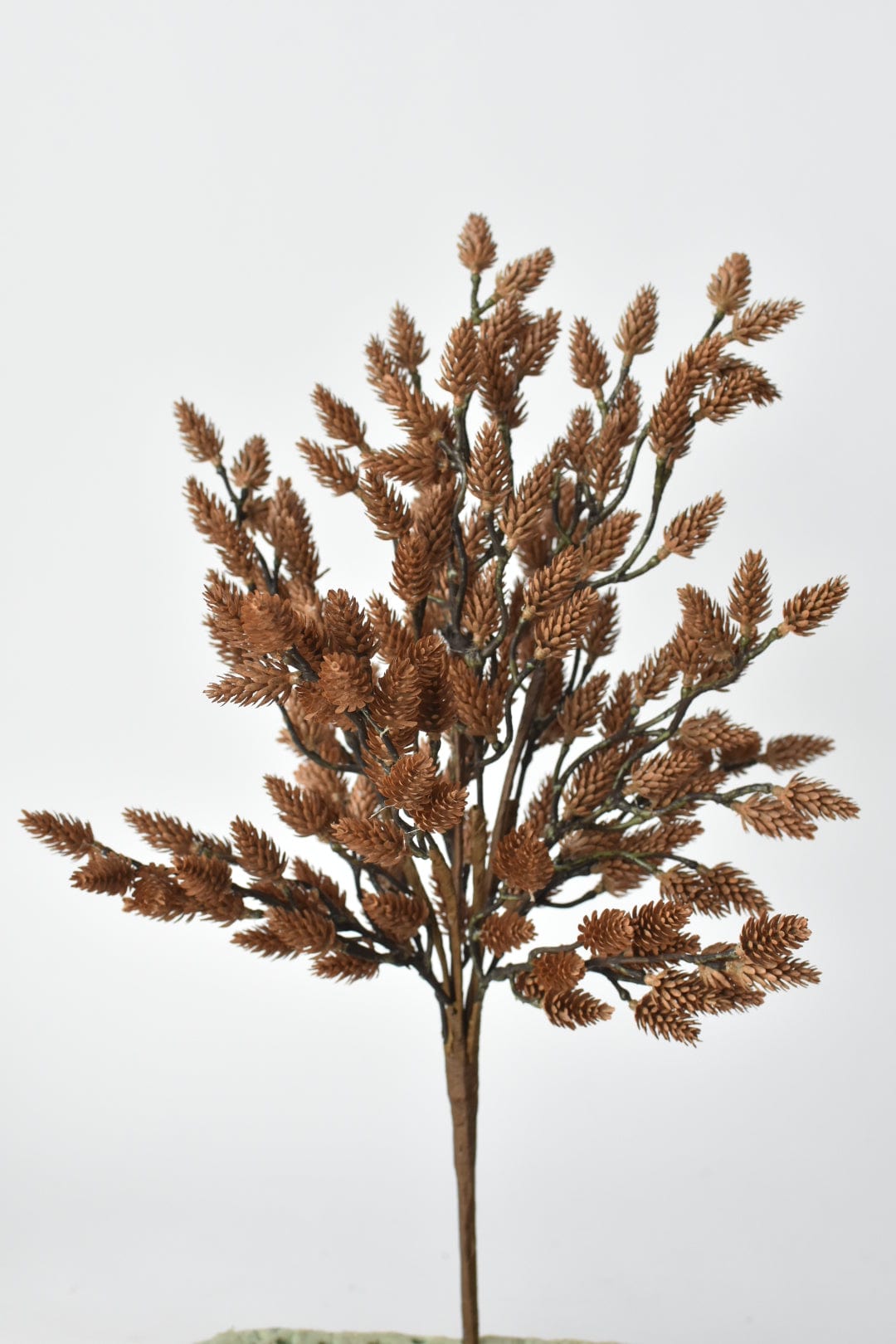 19" Faux Plastic Pinecone Bush