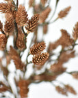 19" Faux Plastic Pinecone Bush