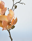 19" Faux Magnolia Stem Light Orange/Pink