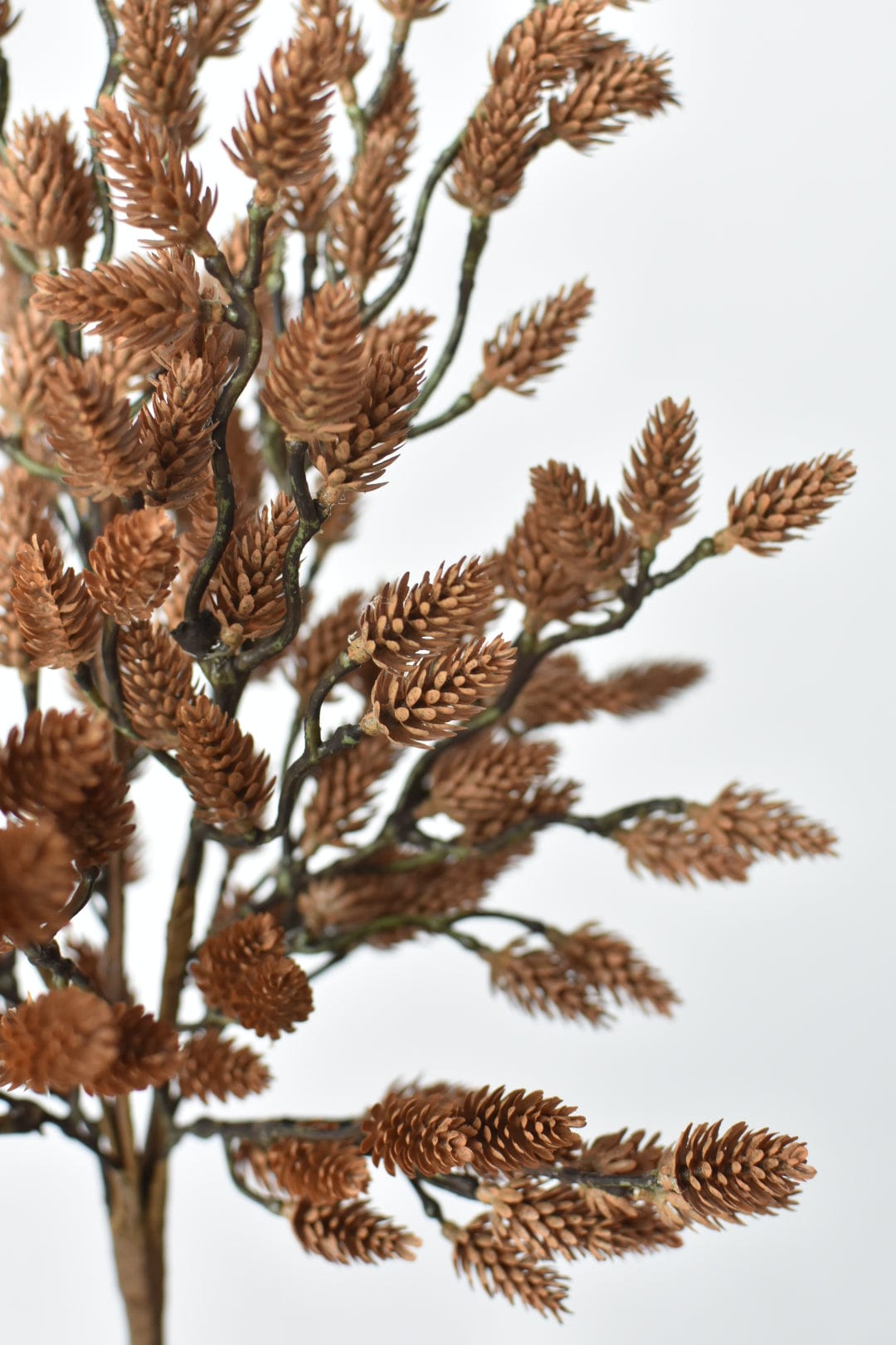 19" Faux Plastic Pinecone Bush