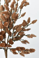 19-inch faux pinecone bush filled with soft molded cones