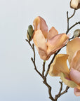 19" Faux Magnolia Stem Light Orange/Pink