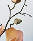 19" Faux Magnolia Stem Light Orange/Pink