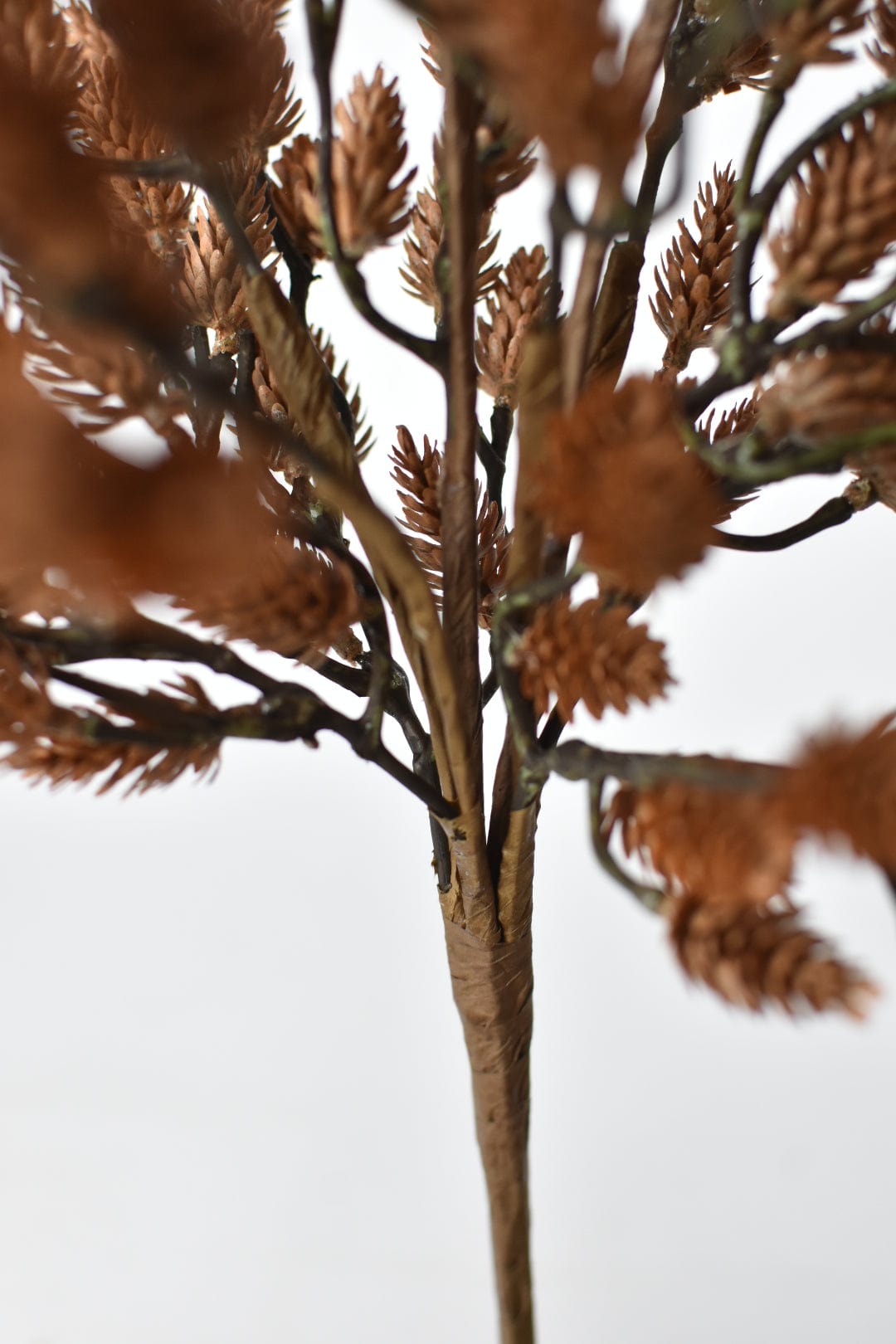 19" Faux Plastic Pinecone Bush
