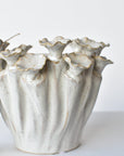 Ceramic Cream Glazed Mushroom container