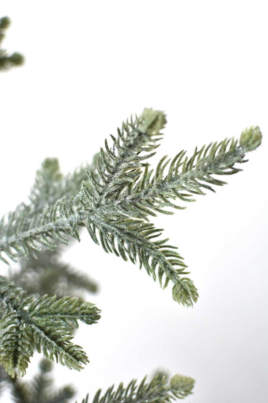 18" Faux Frosted Potted Tree in Galvanized Pot