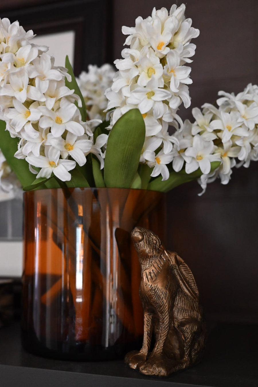 12.5" Faux White Hyacinth Stem