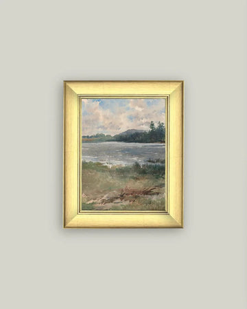Lakeside Landscape Framed Print 9X11