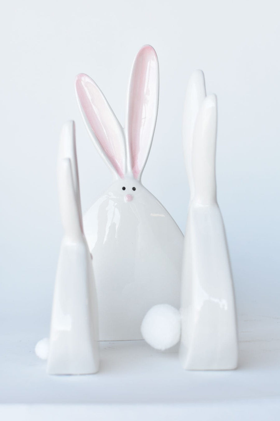 Thin Bunny Figures 3pc Set