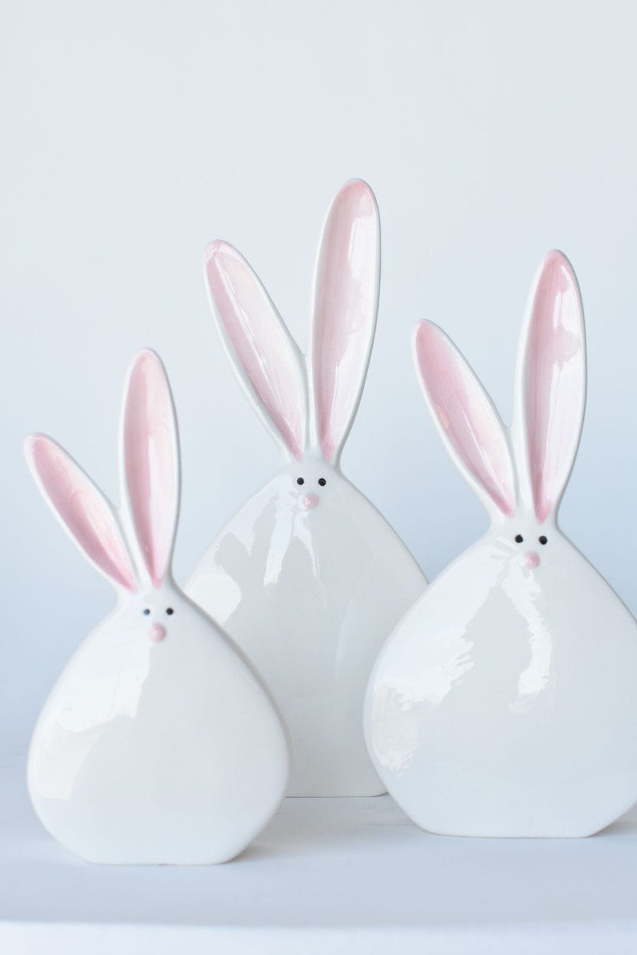 Thin Bunny Figures 3pc Set