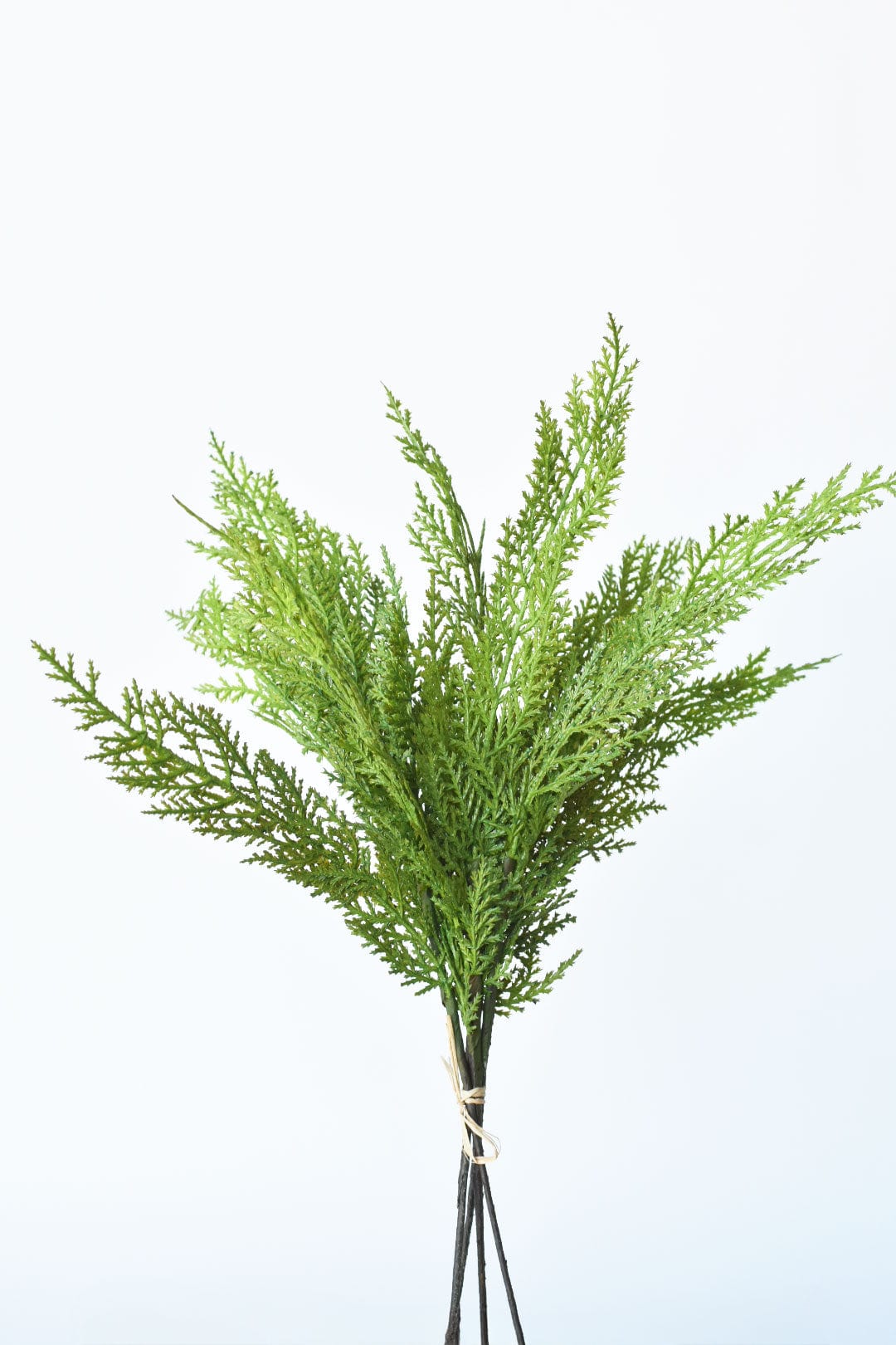 17" Realistic Faux Cedar Stem Bundle - 4 Stems - Real Touch