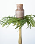 14" Faux Cedar Candle Ring (Fits up to a 3" Pillar Candle) CR1