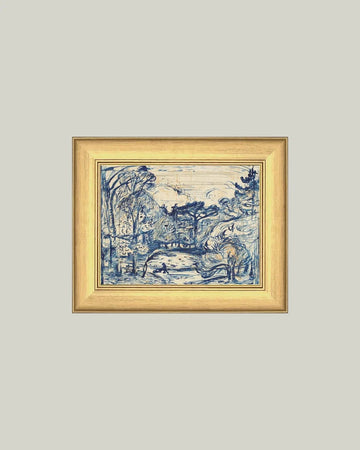 Forest in Blue Framed Print 11x9