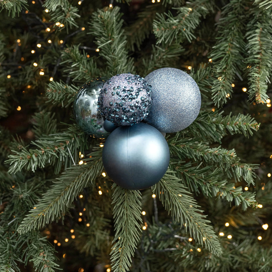 Light Blue Plastic Ornament Cluster