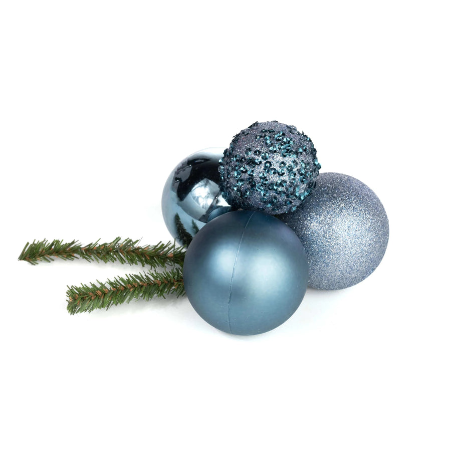 Light Blue Plastic Ornament Cluster