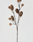 28" Faux Pine Cone Branch Stem