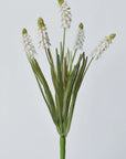 12.5" Faux White Muscari Bush Grape Hyacinth