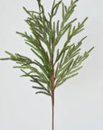 36" Faux Green Norfolk Pine - Cypress Spray Stem