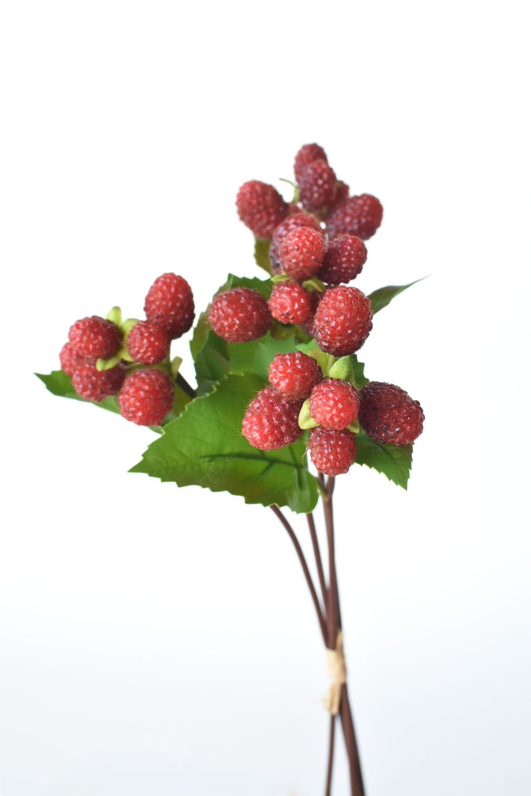 12" Faux Raspberry Stem Bundle