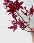 27" Faux Japanese Maple Leaf Stem