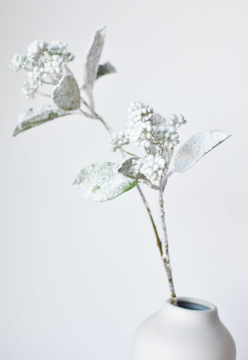 33 Faux White Berry Branch Stem – House by JSD