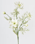 29" Faux White Nigella Stem
