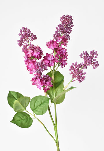 34.5" Faux Vibrant Pink/Purple Lilac Stem