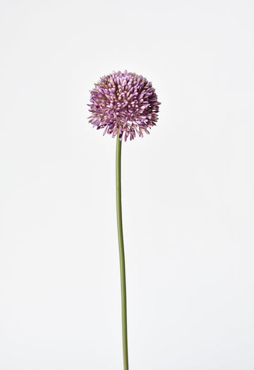 17.5" Faux Purple Allium Spray Stem