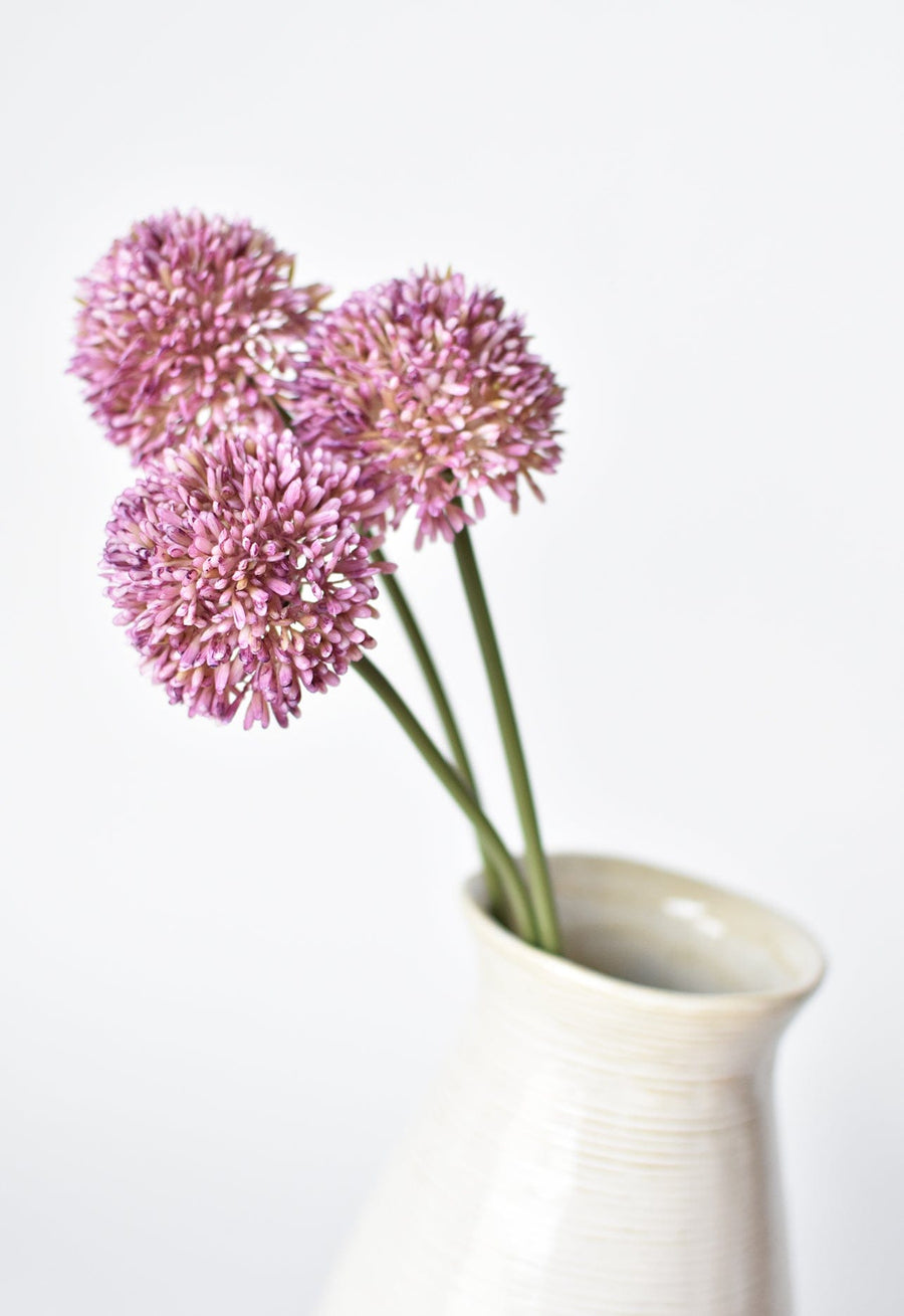 17.5" Faux Lavender Allium Stem