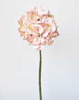21" Faux Light Pink Hydrangea Stem
