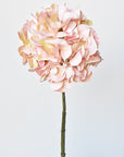 21" Faux Light Pink Hydrangea Stem