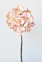 21 inch faux light pink hydrangea stem